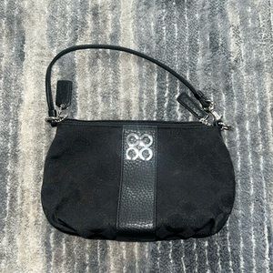 Black COACH wristlet